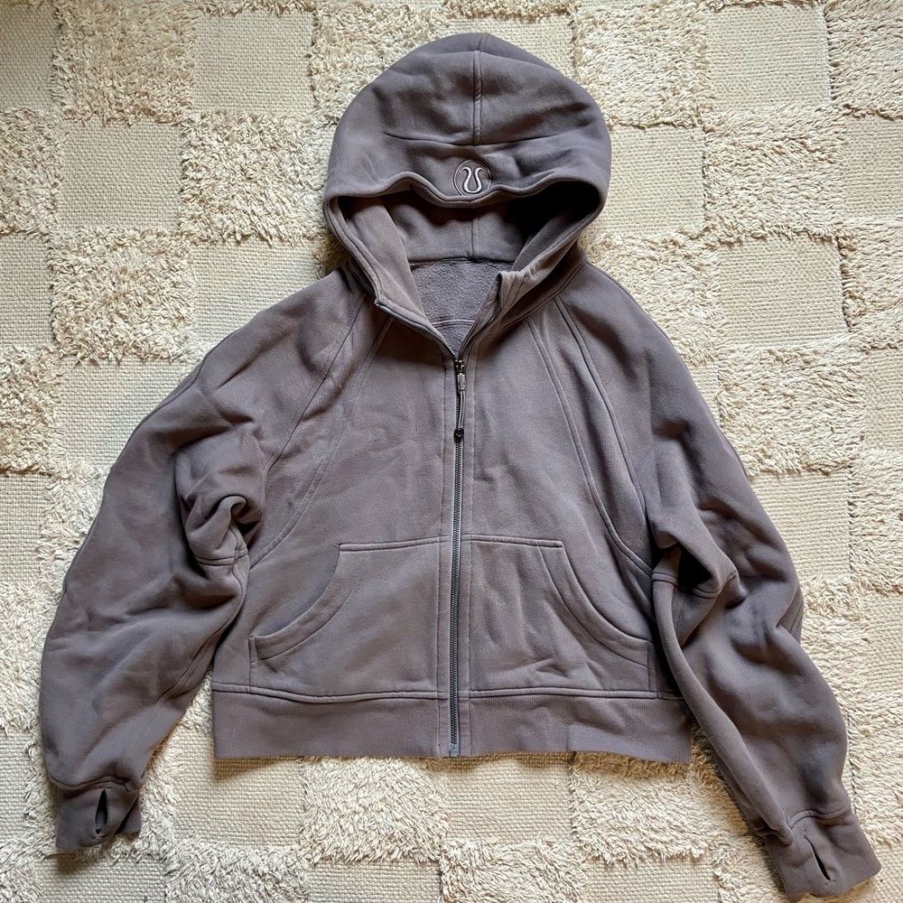 Lululemon Scuba Oversized Full Zip, Lunar Rock